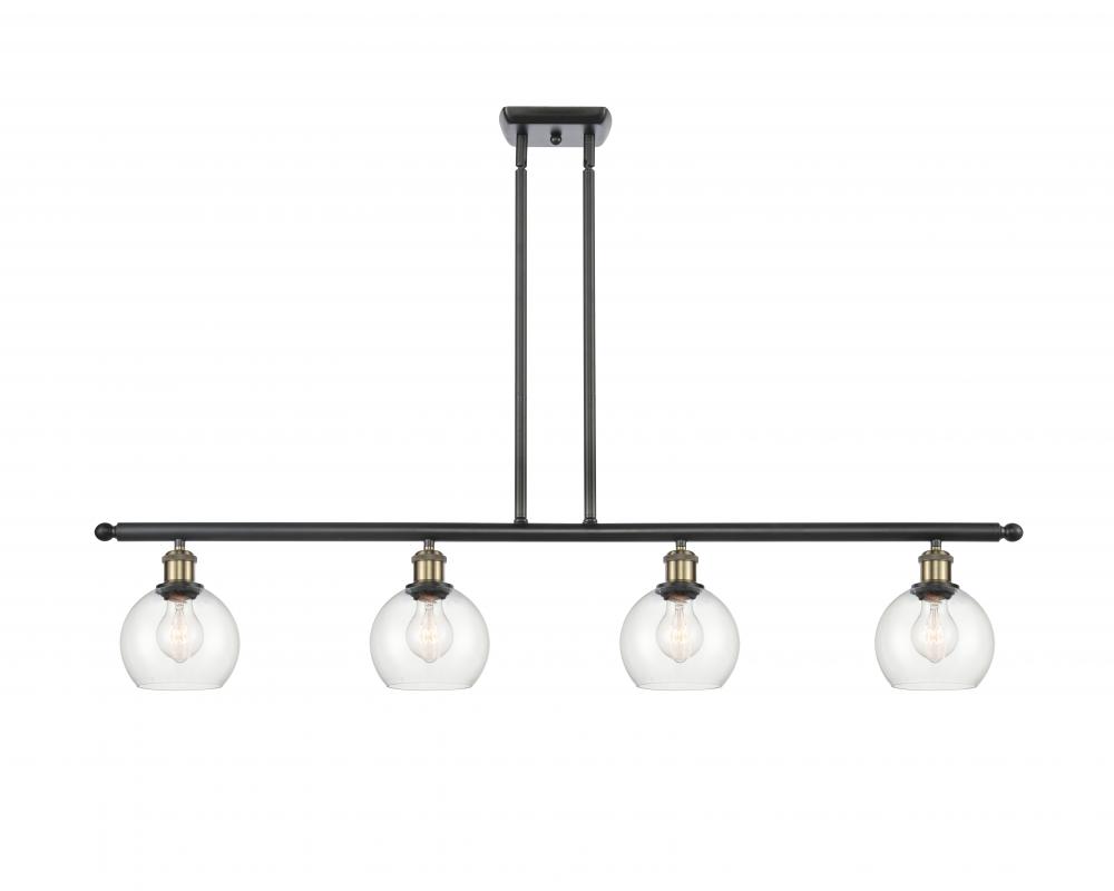 Athens - 4 Light - 48 inch - Black Antique Brass - Cord hung - Island Light