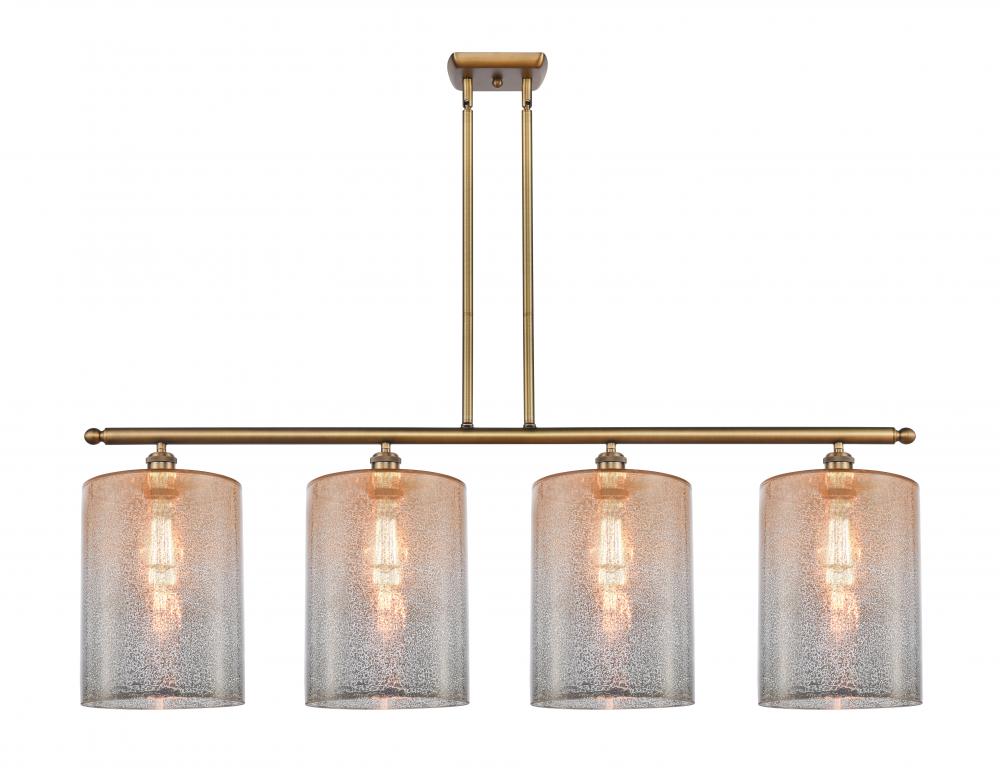 Cobbleskill - 4 Light - 48 inch - Brushed Brass - Cord hung - Island Light