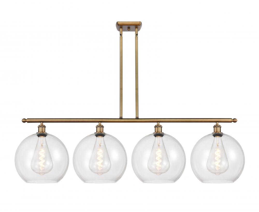 Athens - 4 Light - 50 inch - Brushed Brass - Stem Hung - Island Light