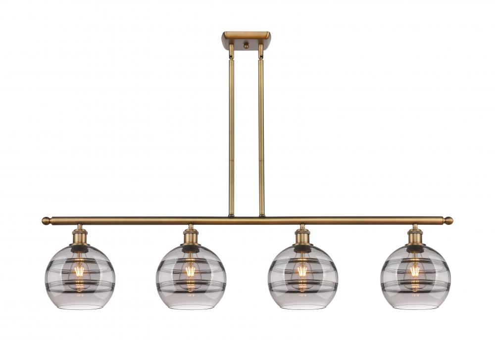 Rochester - 4 Light - 48 inch - Brushed Brass - Cord hung - Island Light