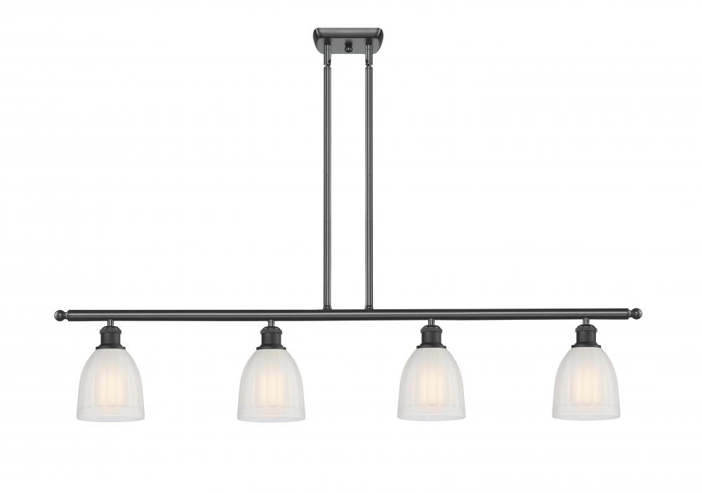 Brookfield - 4 Light - 48 inch - Matte Black - Cord hung - Island Light