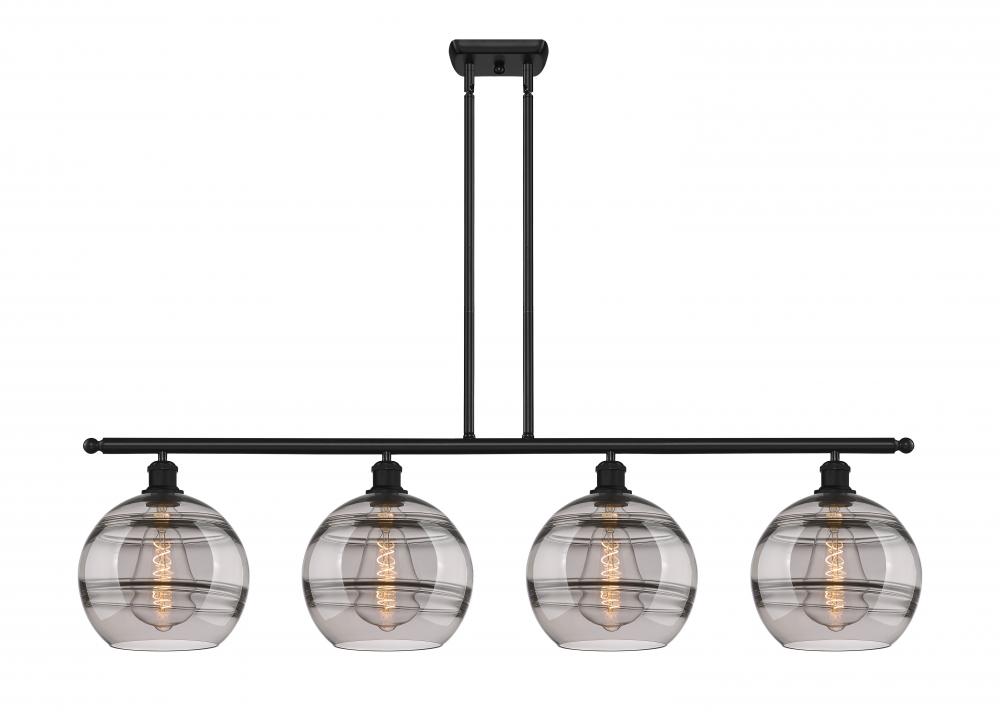 Rochester - 4 Light - 48 inch - Matte Black - Cord hung - Island Light