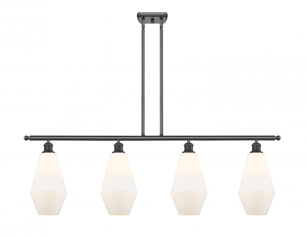 Cindyrella - 4 Light - 48 inch - Matte Black - Cord hung - Island Light