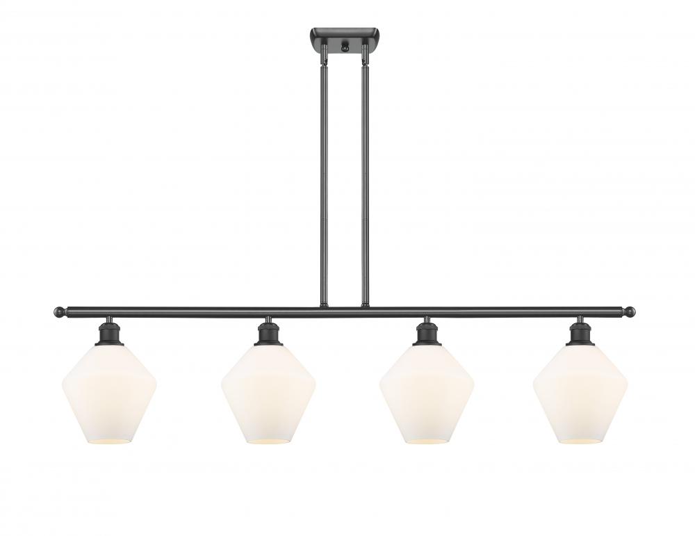 Cindyrella - 4 Light - 48 inch - Matte Black - Cord hung - Island Light