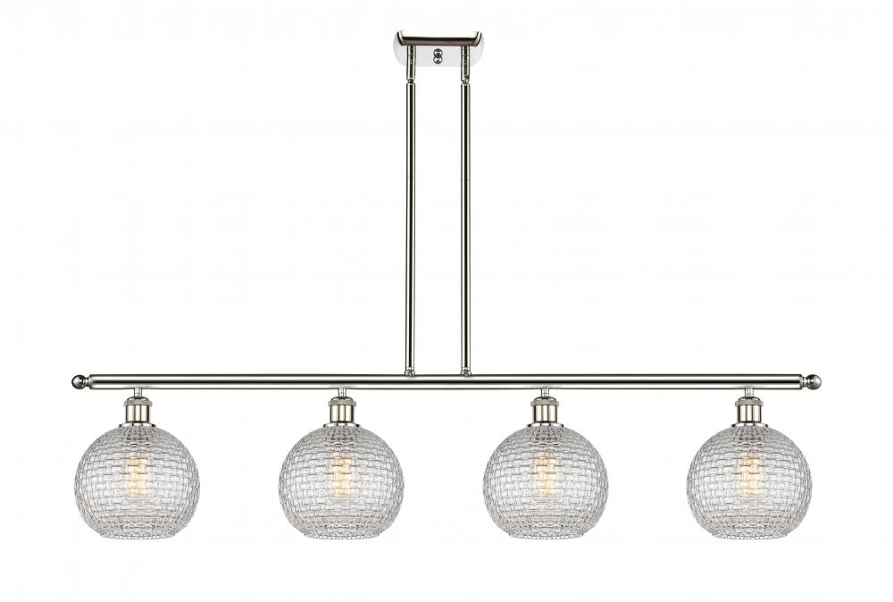 Athens - 4 Light - 48 inch - Polished Nickel - Cord hung - Island Light