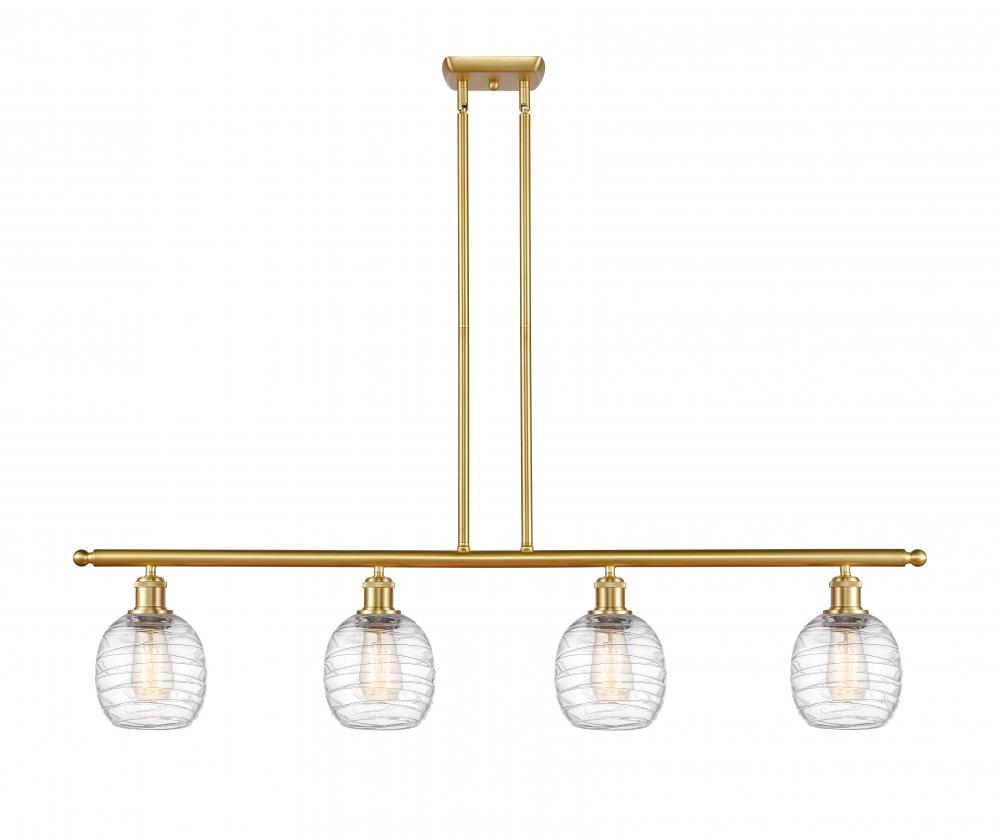 Belfast - 4 Light - 48 inch - Satin Gold - Cord hung - Island Light