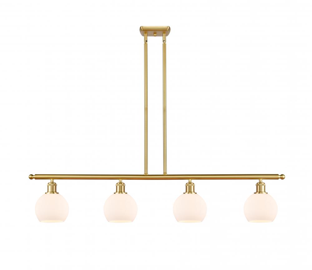 Athens - 4 Light - 48 inch - Satin Gold - Cord hung - Island Light