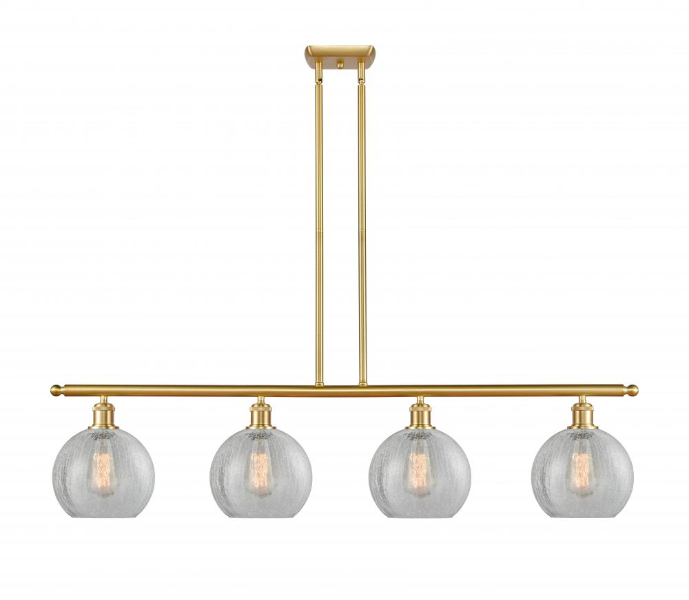 Athens - 4 Light - 48 inch - Satin Gold - Cord hung - Island Light