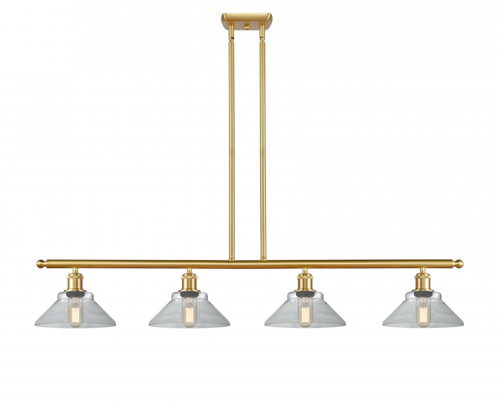 Orwell - 4 Light - 48 inch - Satin Gold - Cord hung - Island Light