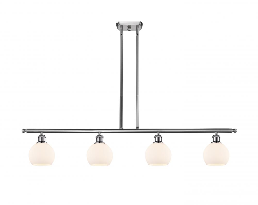 Athens - 4 Light - 48 inch - Brushed Satin Nickel - Cord hung - Island Light