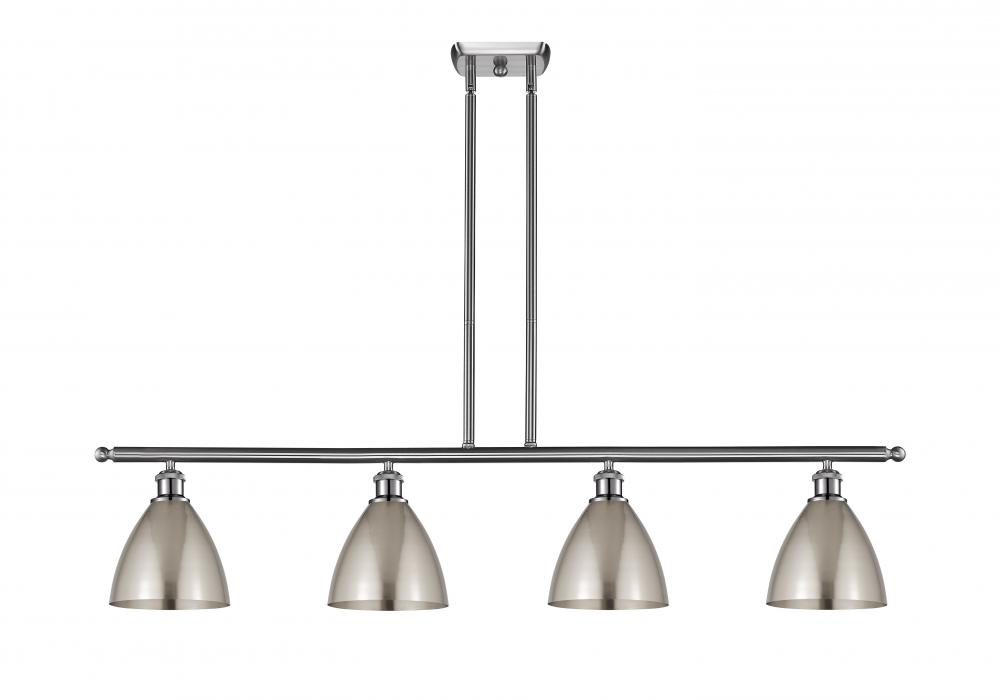 Bristol - 4 Light - 48 inch - Brushed Satin Nickel - Cord hung - Island Light