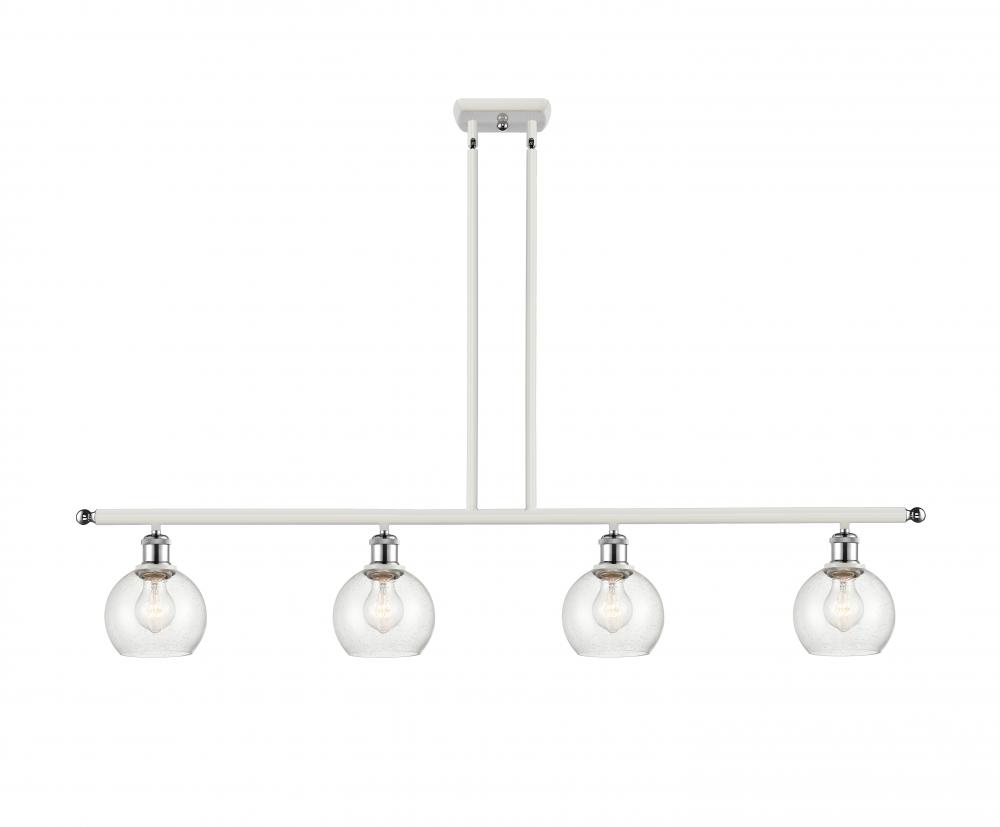 Athens - 4 Light - 48 inch - White Polished Chrome - Cord hung - Island Light