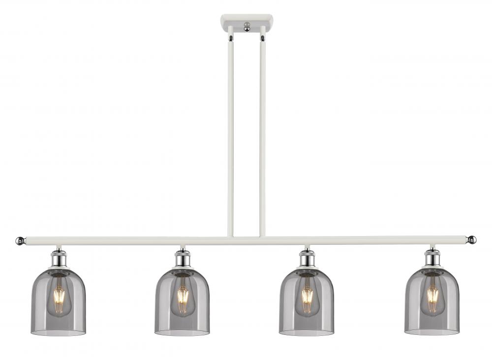 Bella - 4 Light - 48 inch - White Polished Chrome - Cord hung - Island Light