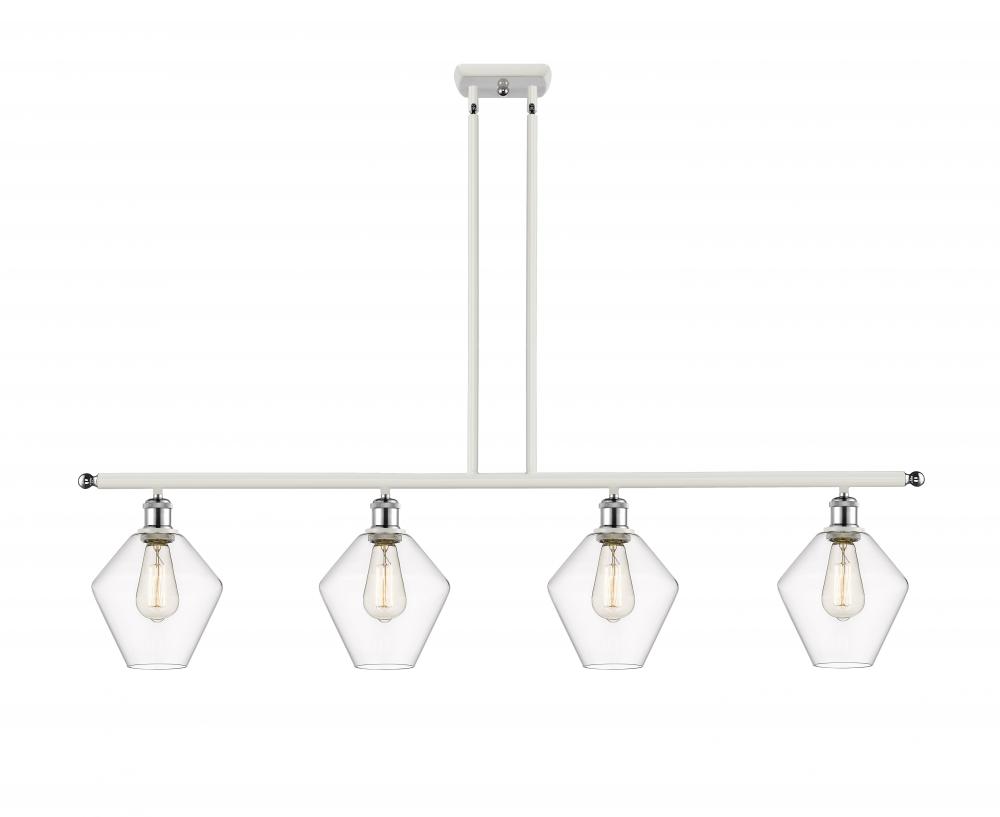 Cindyrella - 4 Light - 48 inch - White Polished Chrome - Cord hung - Island Light