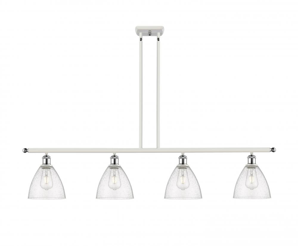 Bristol - 4 Light - 48 inch - White Polished Chrome - Cord hung - Island Light