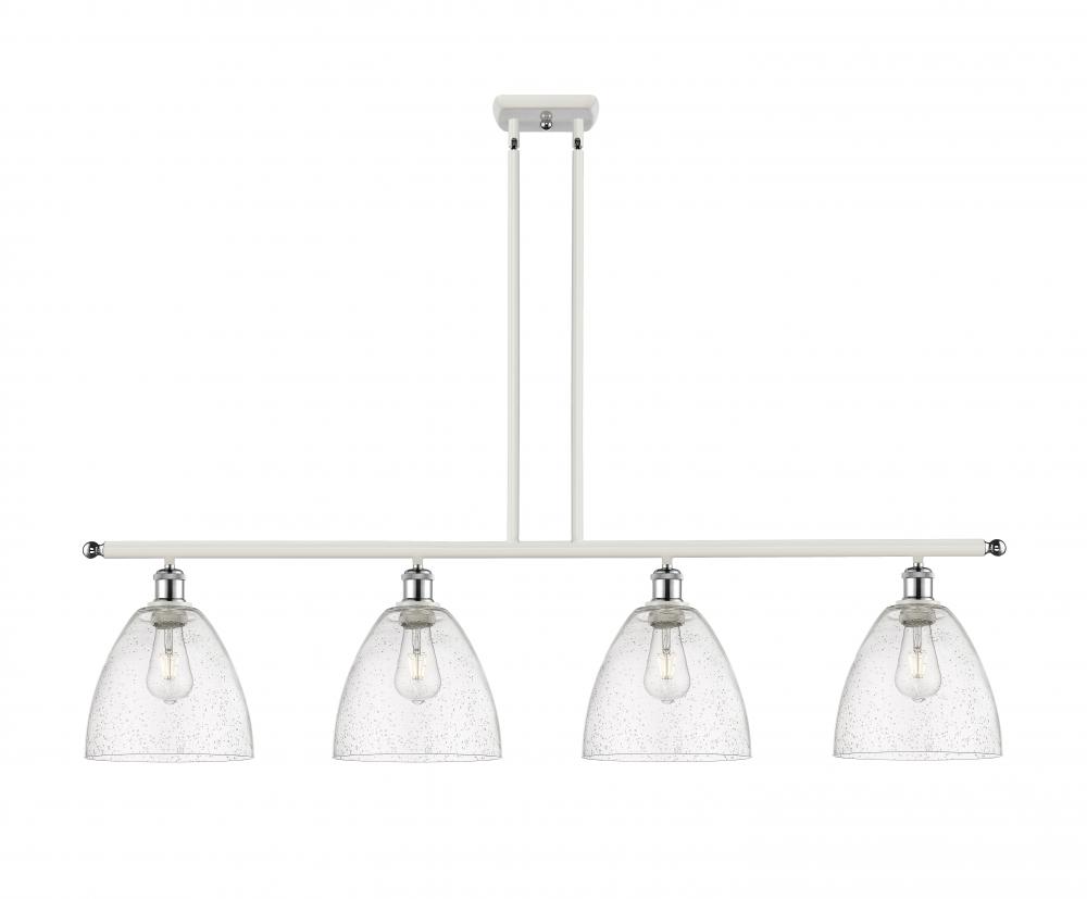 Bristol - 4 Light - 48 inch - White Polished Chrome - Cord hung - Island Light