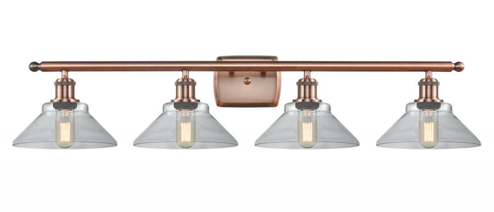 Orwell - 4 Light - 38 inch - Antique Copper - Bath Vanity Light