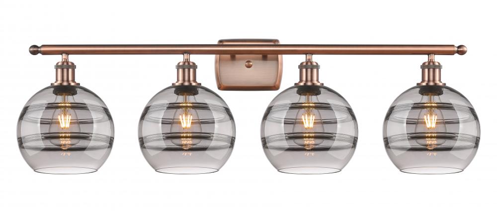 Rochester - 4 Light - 38 inch - Antique Copper - Bath Vanity Light