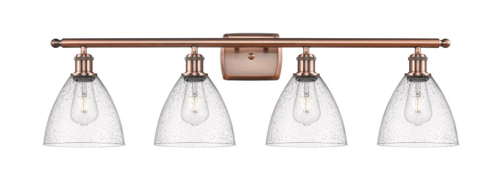 Bristol - 4 Light - 38 inch - Antique Copper - Bath Vanity Light