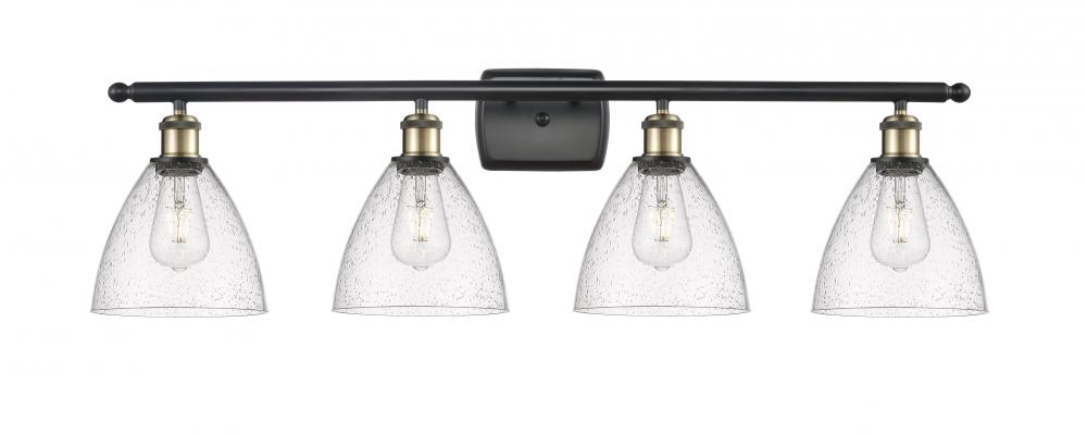 Bristol - 4 Light - 38 inch - Black Antique Brass - Bath Vanity Light