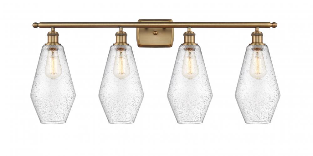 Cindyrella - 4 Light - 37 inch - Brushed Brass - Bath Vanity Light