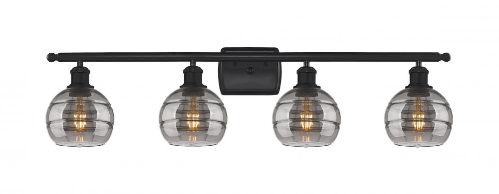 Rochester - 4 Light - 36 inch - Matte Black - Bath Vanity Light