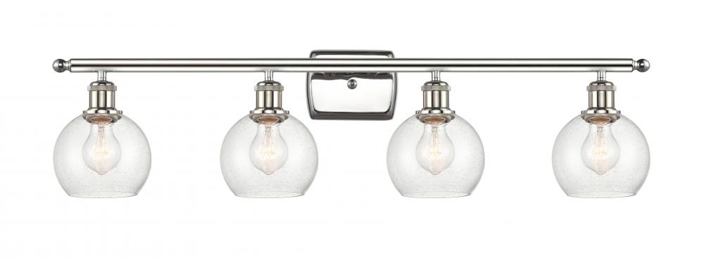 Athens - 4 Light - 36 inch - Polished Nickel - Bath Vanity Light