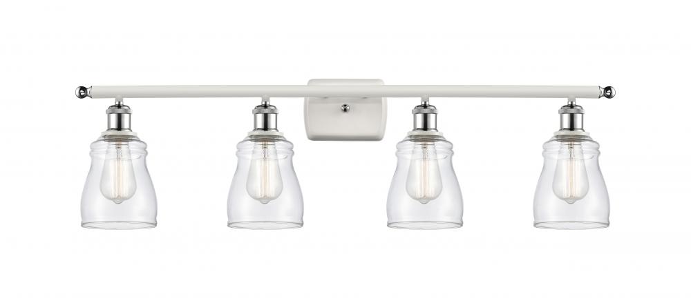 Ellery - 4 Light - 35 inch - White Polished Chrome - Bath Vanity Light