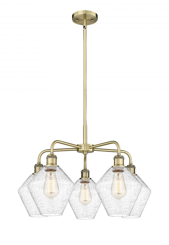 Cindyrella - 5 Light - 26 inch - Antique Brass - Chandelier