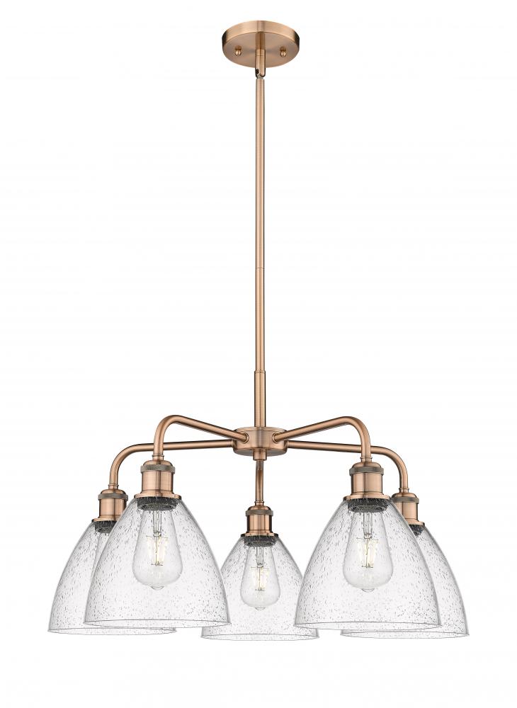 Bristol - 5 Light - 26 inch - Antique Copper - Chandelier