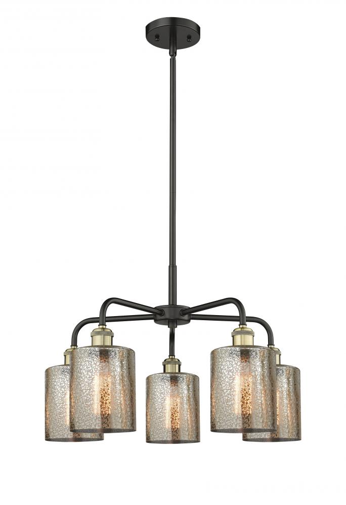 Cobbleskill - 5 Light - 23 inch - Black Antique Brass - Chandelier