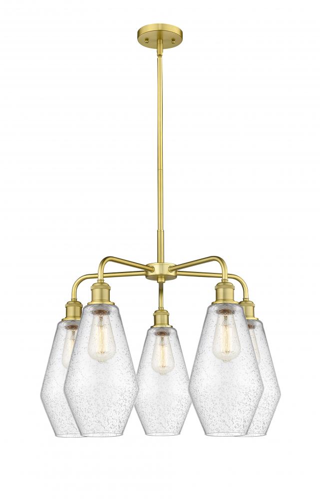 Cindyrella - 5 Light - 25 inch - Satin Gold - Chandelier