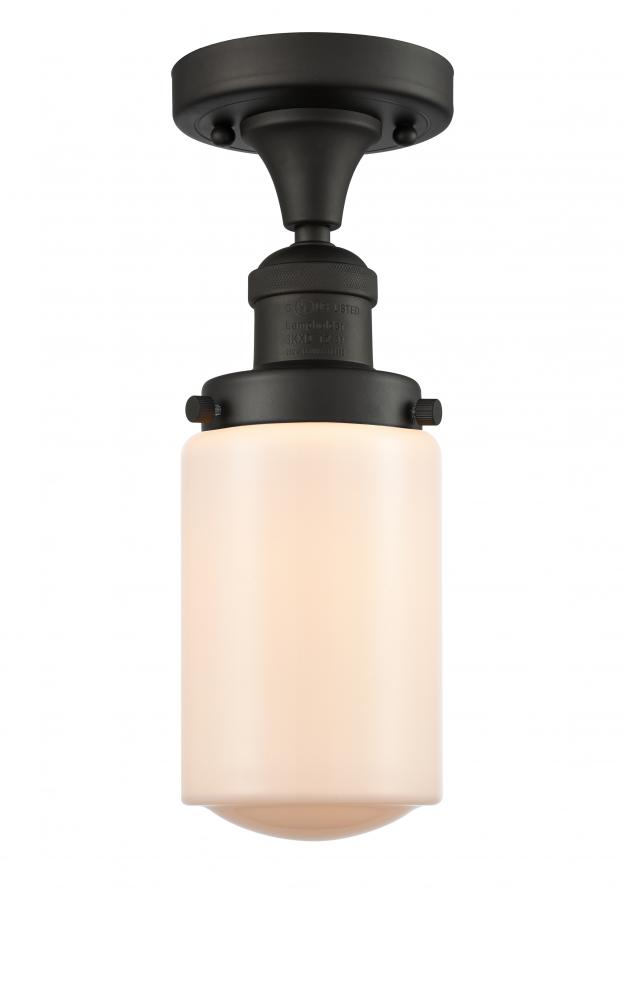 Dover - 1 Light - 5 inch - Oil Rubbed Bronze - Semi-Flush Mount