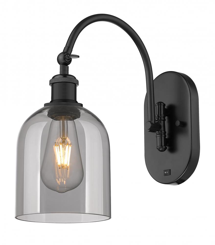 Bella - 1 Light - 6 inch - Matte Black - Sconce