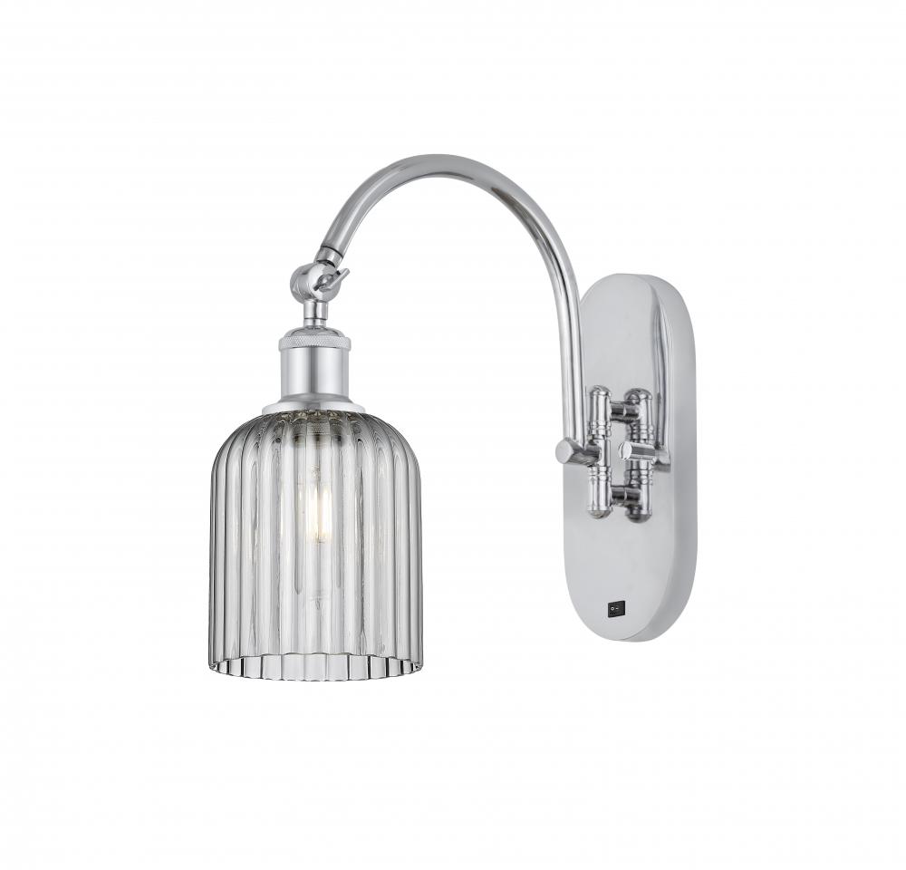 Bridal Veil - 1 Light - 5 inch - Polished Chrome - Sconce