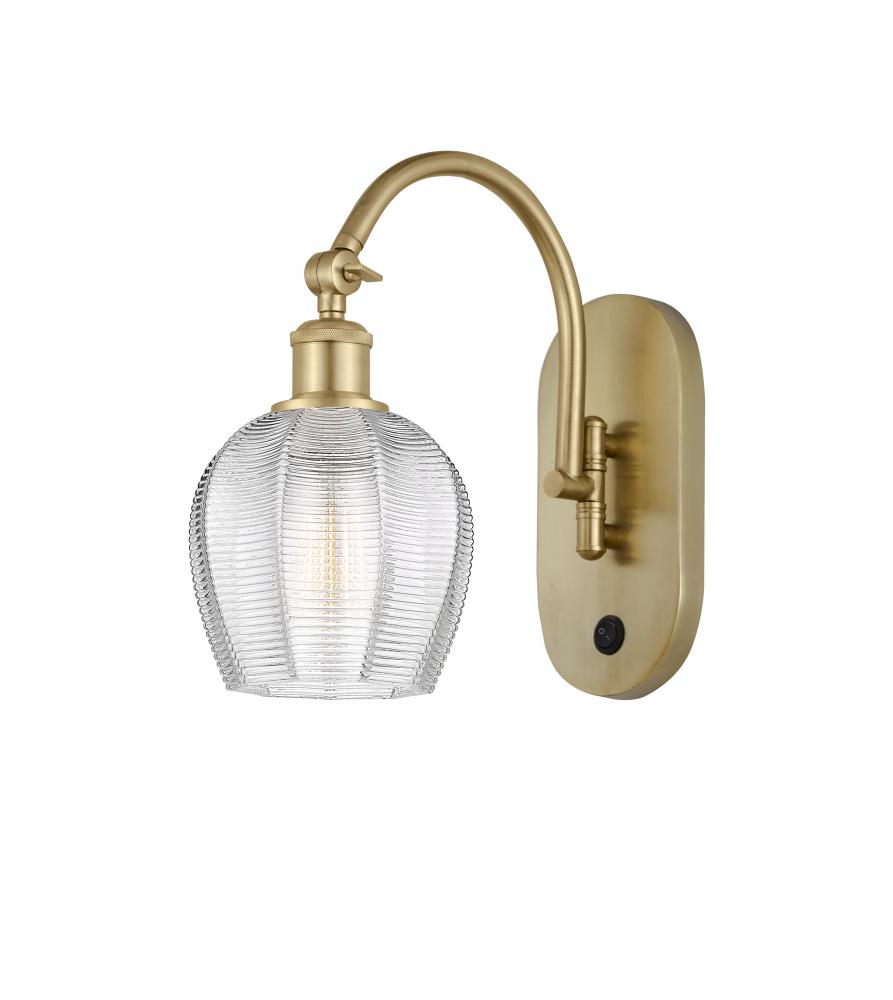 Norfolk - 1 Light - 6 inch - Satin Gold - Sconce