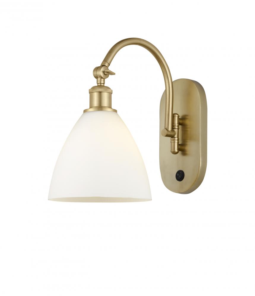 Bristol - 1 Light - 8 inch - Satin Gold - Sconce