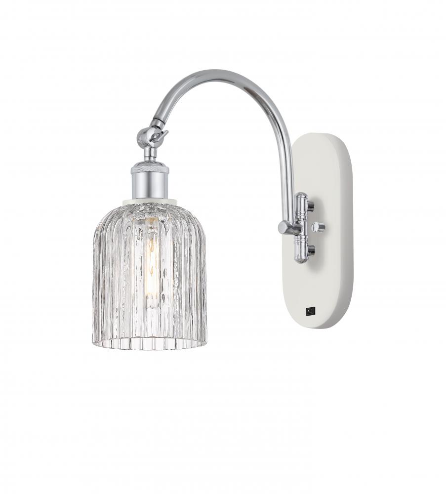 Bridal Veil - 1 Light - 5 inch - White Polished Chrome - Sconce