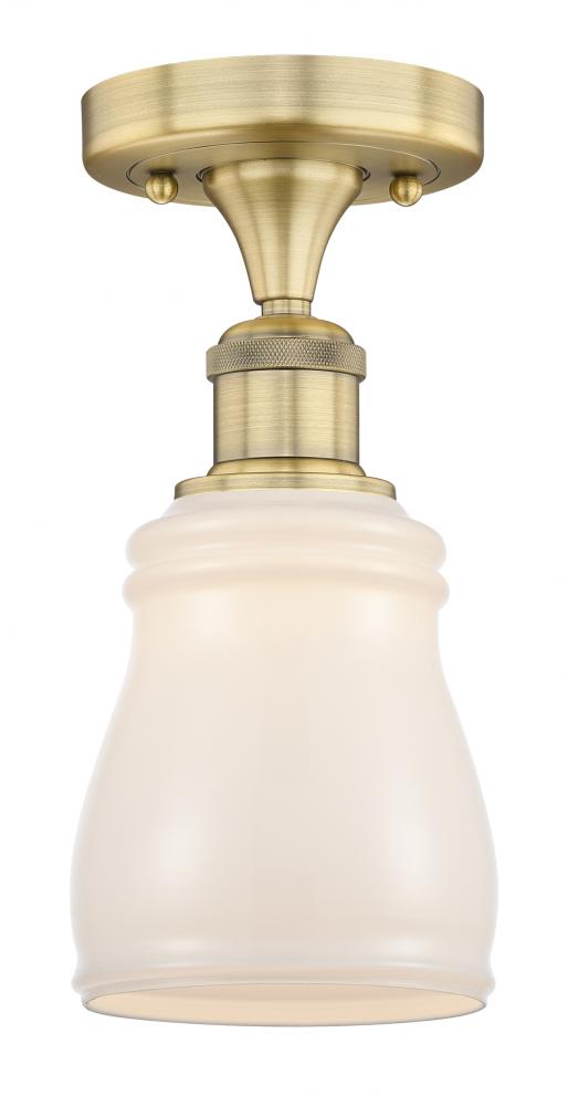 Ellery - 1 Light - 5 inch - Brushed Brass - Semi-Flush Mount