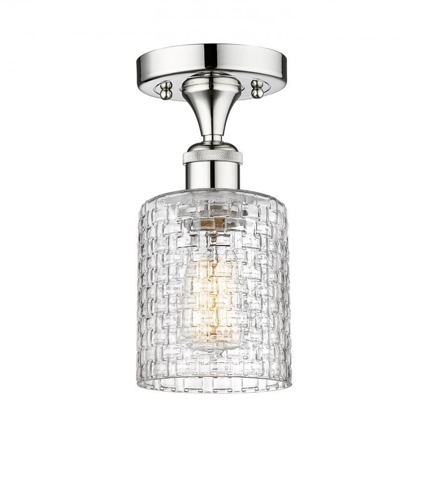 Cobbleskill - 1 Light - 5 inch - Polished Chrome - Semi-Flush Mount