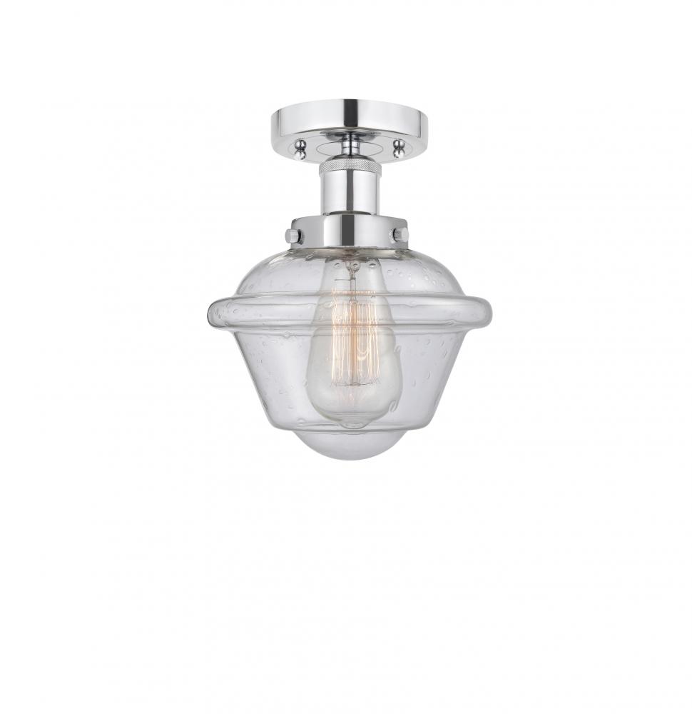 Oxford - 1 Light - 7 inch - Polished Chrome - Semi-Flush Mount