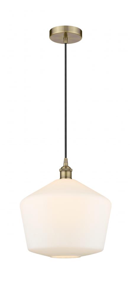 Cindyrella - 1 Light - 12 inch - Antique Brass - Cord hung - Mini Pendant