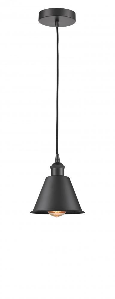 Edison - 1 Light - 7 inch - Matte Black - Mini Pendant