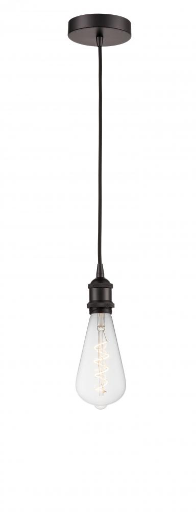 Edison - 1 Light - 4 inch - Oil Rubbed Bronze - Cord hung - Mini Pendant