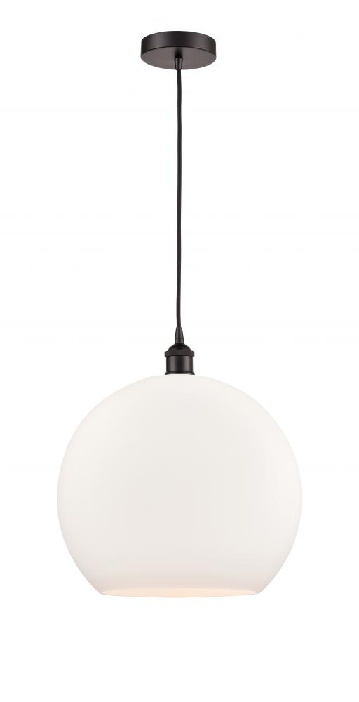 Athens - 1 Light - 14 inch - Oil Rubbed Bronze - Cord hung - Pendant