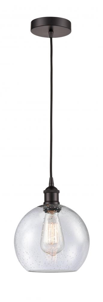 Athens - 1 Light - 8 inch - Oil Rubbed Bronze - Cord hung - Mini Pendant