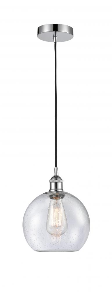 Athens - 1 Light - 8 inch - Polished Chrome - Cord hung - Mini Pendant