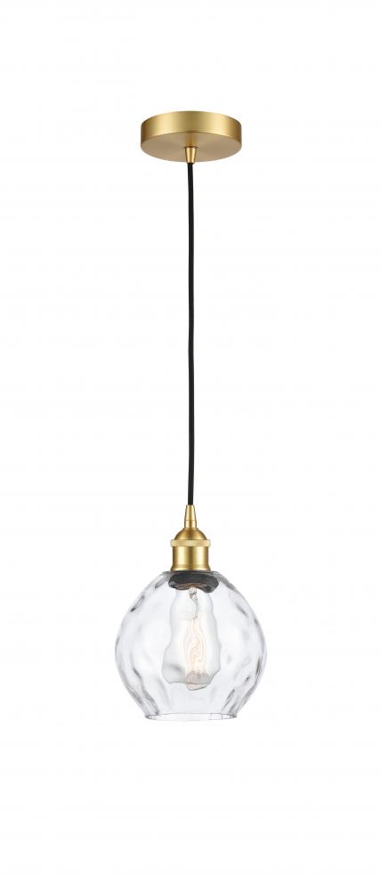 Waverly - 1 Light - 6 inch - Satin Gold - Cord hung - Mini Pendant