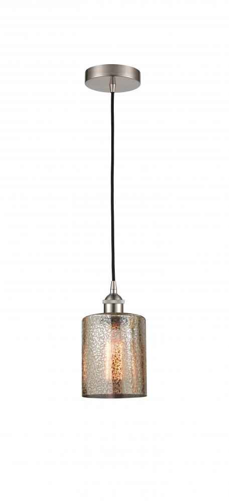 Cobbleskill - 1 Light - 5 inch - Brushed Satin Nickel - Cord hung - Mini Pendant