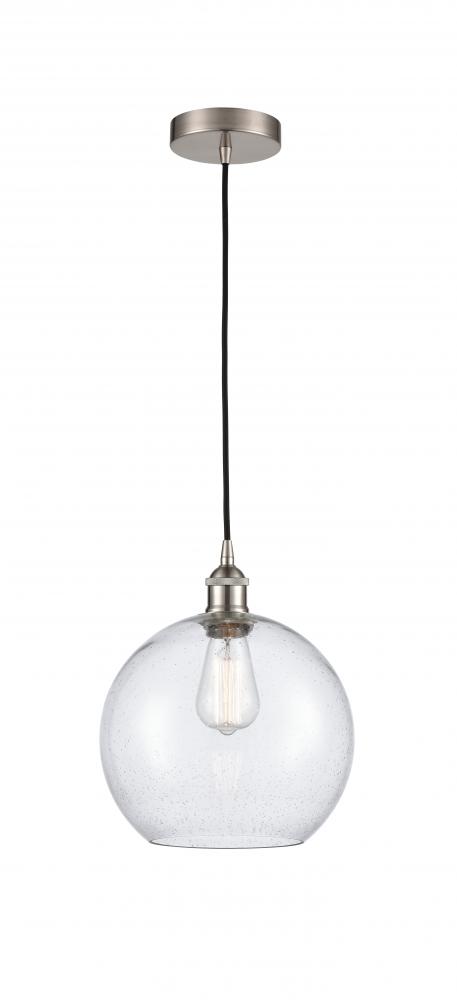 Athens - 1 Light - 10 inch - Brushed Satin Nickel - Cord hung - Mini Pendant